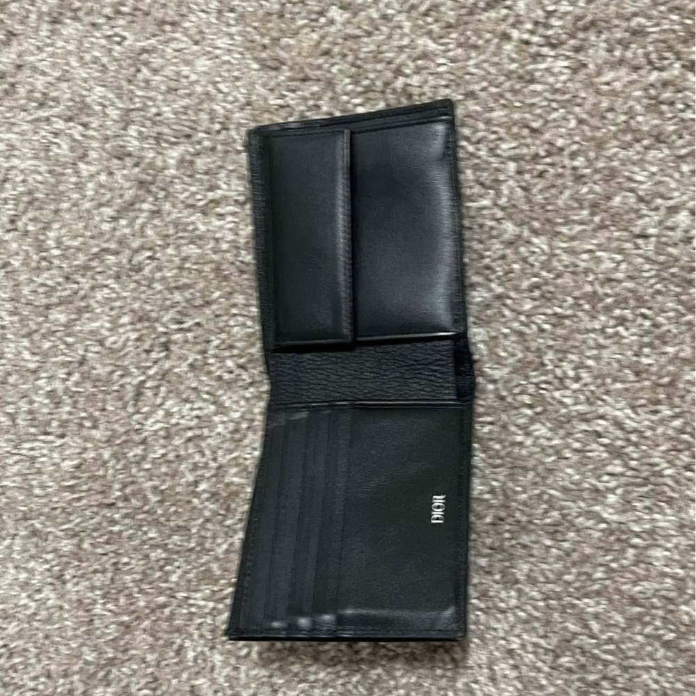 Dior Saddle Bifold Wallet Black Grained Calfskin - Picture 3 of 3